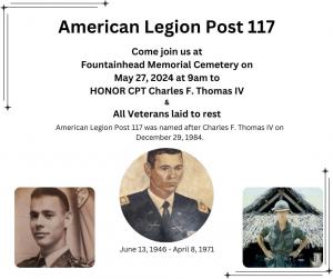 2024 Memorial Day Ceremony at the Gravesite of Charles F. Thomas IV