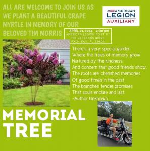 2024 Tim Morris Memorial Tree