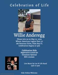 2024 Willie Anderegg Celebration of Life